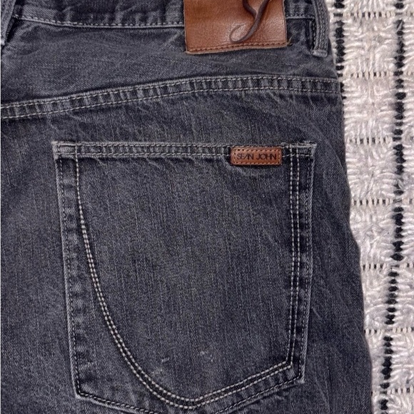 Sean John Dark Gray Denim Men's Shorts - Picture 4 of 4